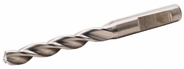 Kennametal 0.2677" 130° Solid Carbide Jobber Drill - TiAlN Finish, Right Hand Cut, Spiral Flute, Whistle Notch Shank, 3.583" OAL, Standard Point