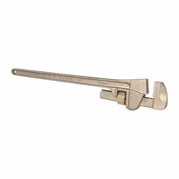 Straight Pipe Wrench: 24" OAL, Bronze