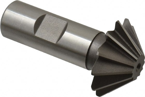 Keo 12646 1-1/2 x 1/2" 45° 12-Tooth High Speed Steel Single-Angle Cutter 