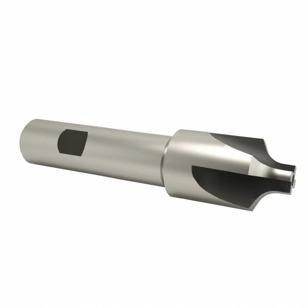 Corner Rounding End Mill: 1/8" Radius, 5/8" Dia, 4 Flutes, High Speed Steel - 3" OAL, 1/2" Shank Dia, Bright/Uncoated, Single End