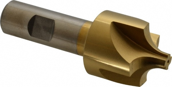 Keo 14321 Corner Rounding End Mill: 7/16" Radius, 1-3/8" Diam, 4 Flutes, High Speed Steel 