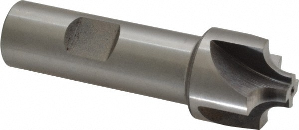 Keo 14421 Corner Rounding End Mill: 0.2362" Radius, 1" Diam, 4 Flutes, High Speed Steel 