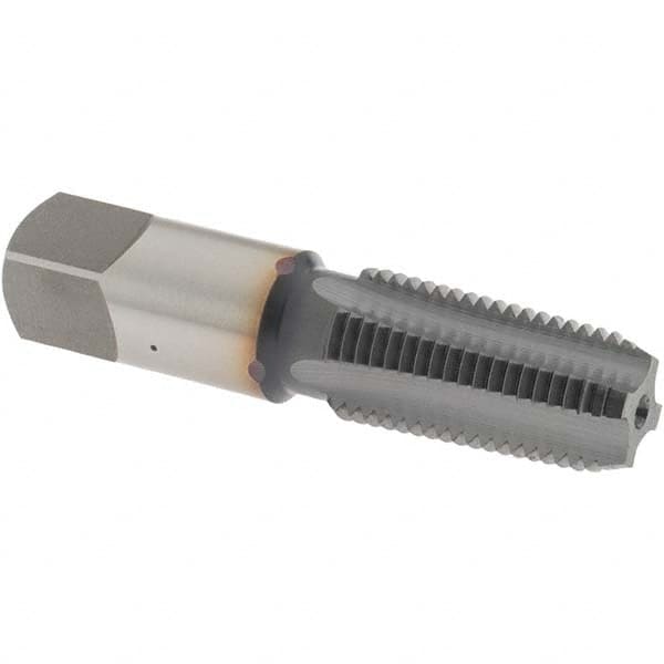OSG 1310308 Standard Pipe Tap: 1/4-18, NPT, Modified Bottoming, 4 Flutes, High Speed Steel, TiCN Finish 