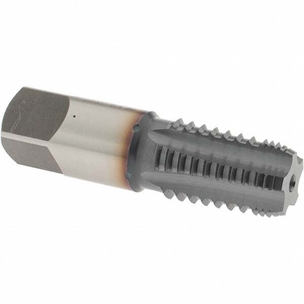 3/8-18 NPT, 5 Flutes, TiCN Coated, High Speed Steel, Interrupted Thread Pipe Tap