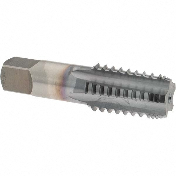 1/2-14 NPT, 5 Flutes, TiCN Coated, High Speed Steel, Interrupted Thread Pipe Tap