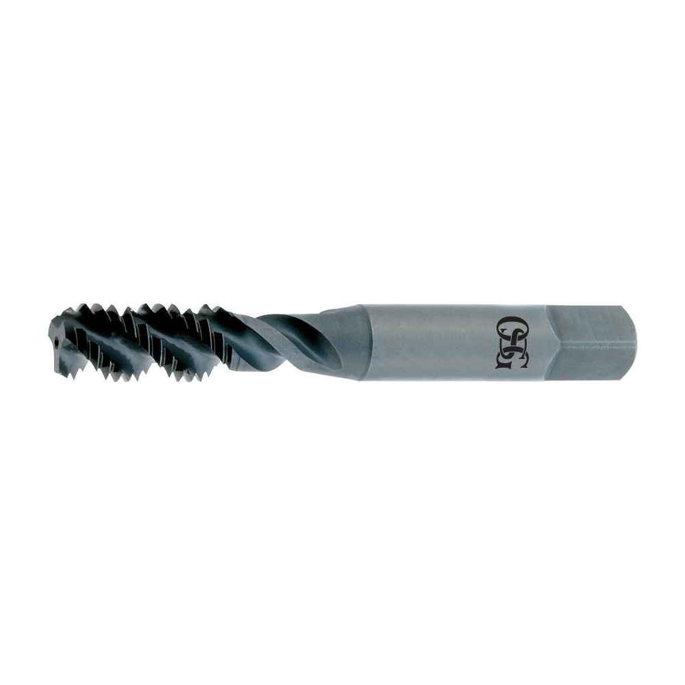 Spiral Flute Tap: 5/16-24 UNF, 3 Flutes, Plug, 3B Class of Fit, High Speed Steel, TIN Coated