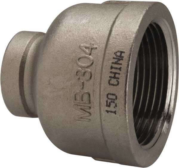 Merit Brass K412-2008 Pipe Reducer: 1-1/4 x 1/2" Fitting, 304 Stainless Steel Image