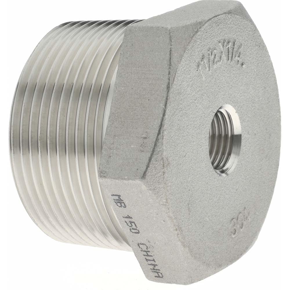 Merit Brass K414-2404 Pipe Bushing: 1-1/2 x 1/4" Fitting, 304 Stainless Steel Image