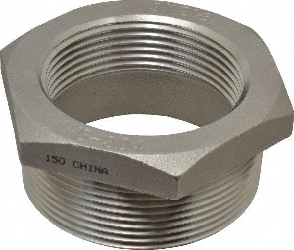 Merit Brass K414-4840 Pipe Bushing: 3 x 2-1/2" Fitting, 304 Stainless Steel Image