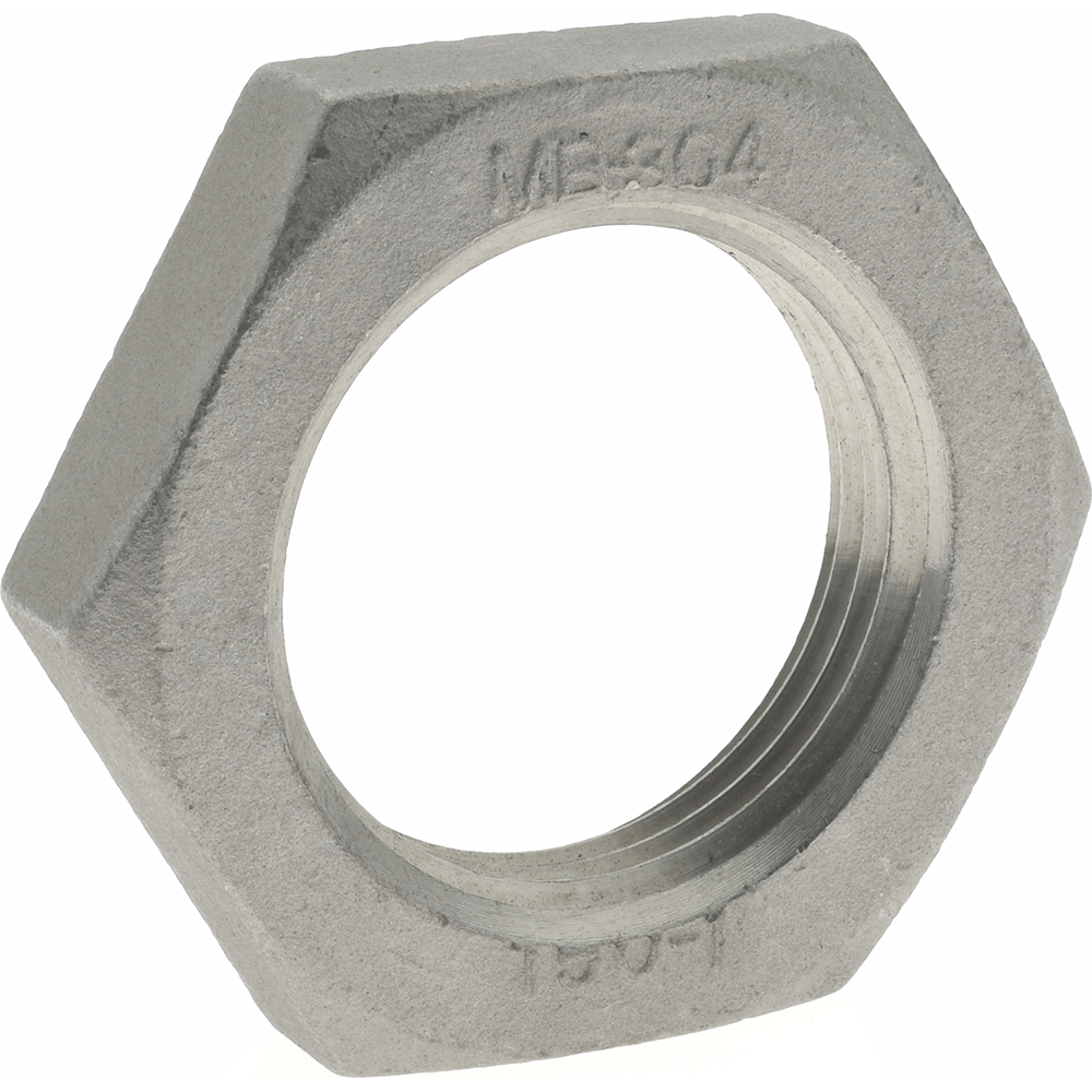 Merit Brass Pipe Locknut 1" Fitting, 304 Stainless Steel MSC