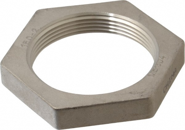 Merit Brass K419-32 Pipe Locknut: 2" Fitting, 304 Stainless Steel Image