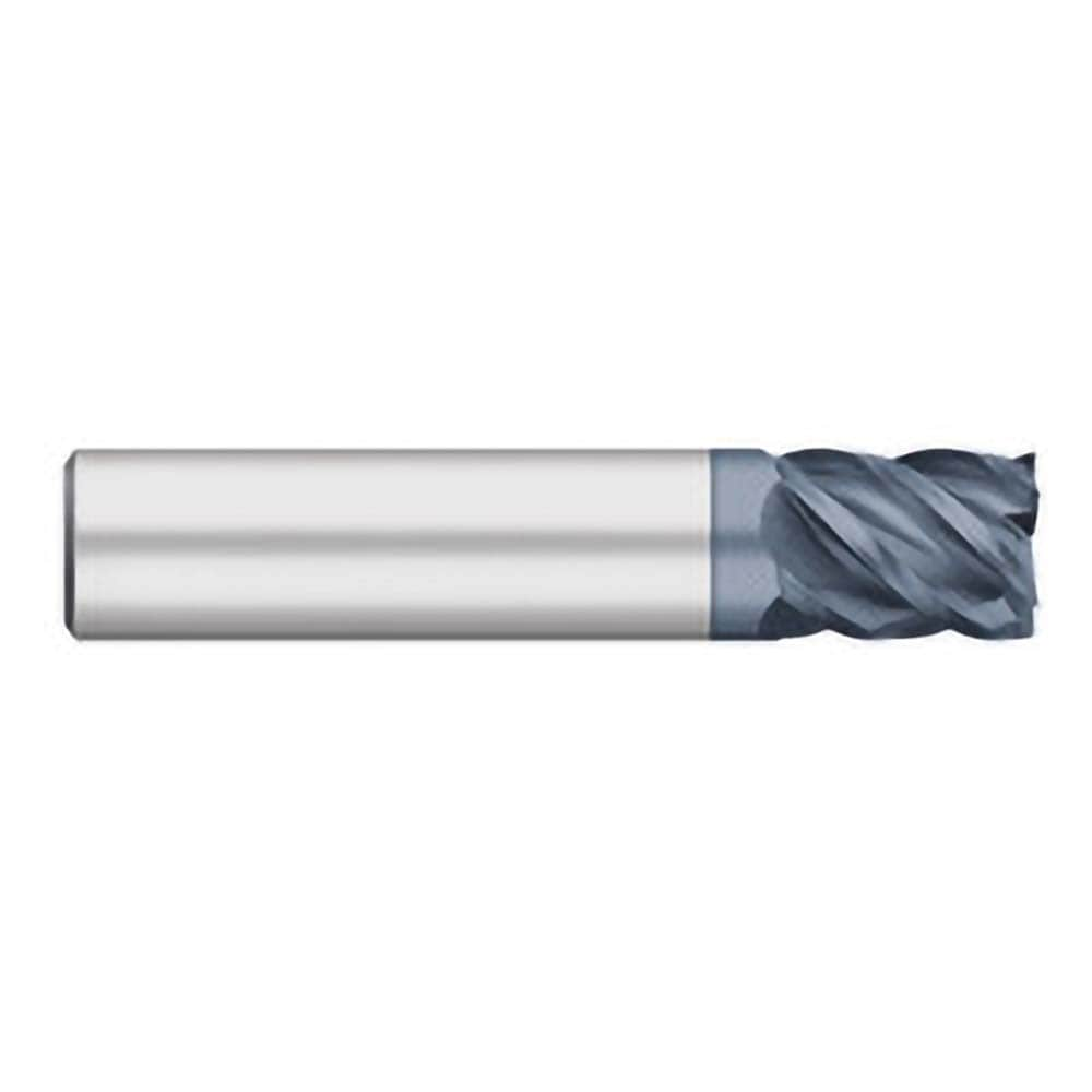 Titan USA TC61532 Square End Mill: 1/2 Dia, 5/8 LOC, 1/2 Shank Dia, 2-1/2 OAL, 5 Flutes, Solid Carbide 