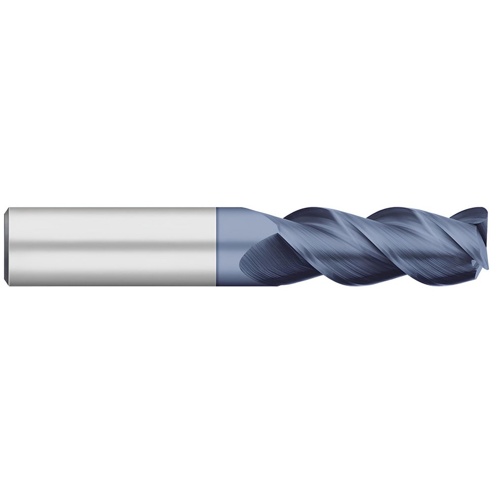 Corner Radius End Mill: 1/2" Dia, 0.5000" Dia, 1.2500" LOC, 0.0400" Radius, 3 Flute, Solid Carbide