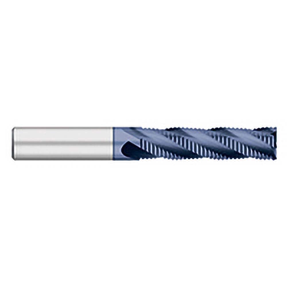 Titan USA TC29632 Roughing End Mills; Mill Diameter (Inch): 1/2; Mill Diameter (Decimal Inch): 0.5000; Number of Flutes: 4; Pitch: Fine; Length of Cut (Inch): 2; Length of Cut (Decimal Inch): 2.0000; Shank Diameter (Inch): 0.5000; 1/2; Shank Diameter (mm): 0.5000; Shank Di 