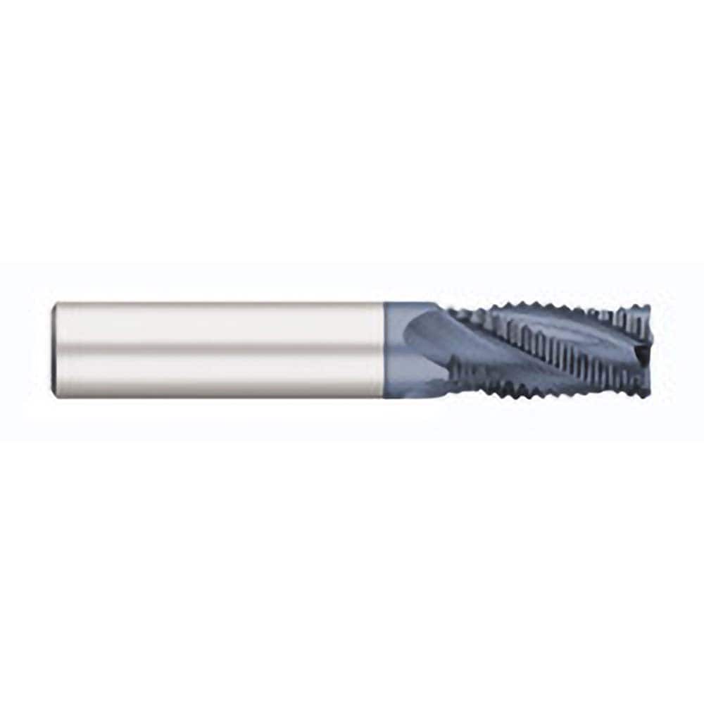 Titan USA TC29524 Roughing End Mills; Mill Diameter (Inch): 3/8; Mill Diameter (Decimal Inch): 0.3750; Number of Flutes: 4; Pitch: Fine; Length of Cut (Inch): 7/8; Length of Cut (Decimal Inch): 0.8750; Shank Diameter (Inch): 0.3750; 3/8; Shank Diameter (mm): 0.3750; Shank 