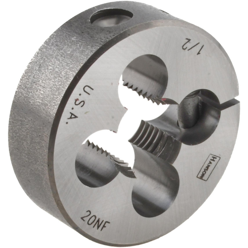 Round Die: 1/2-20, 1-1/2" OD, Carbon Steel