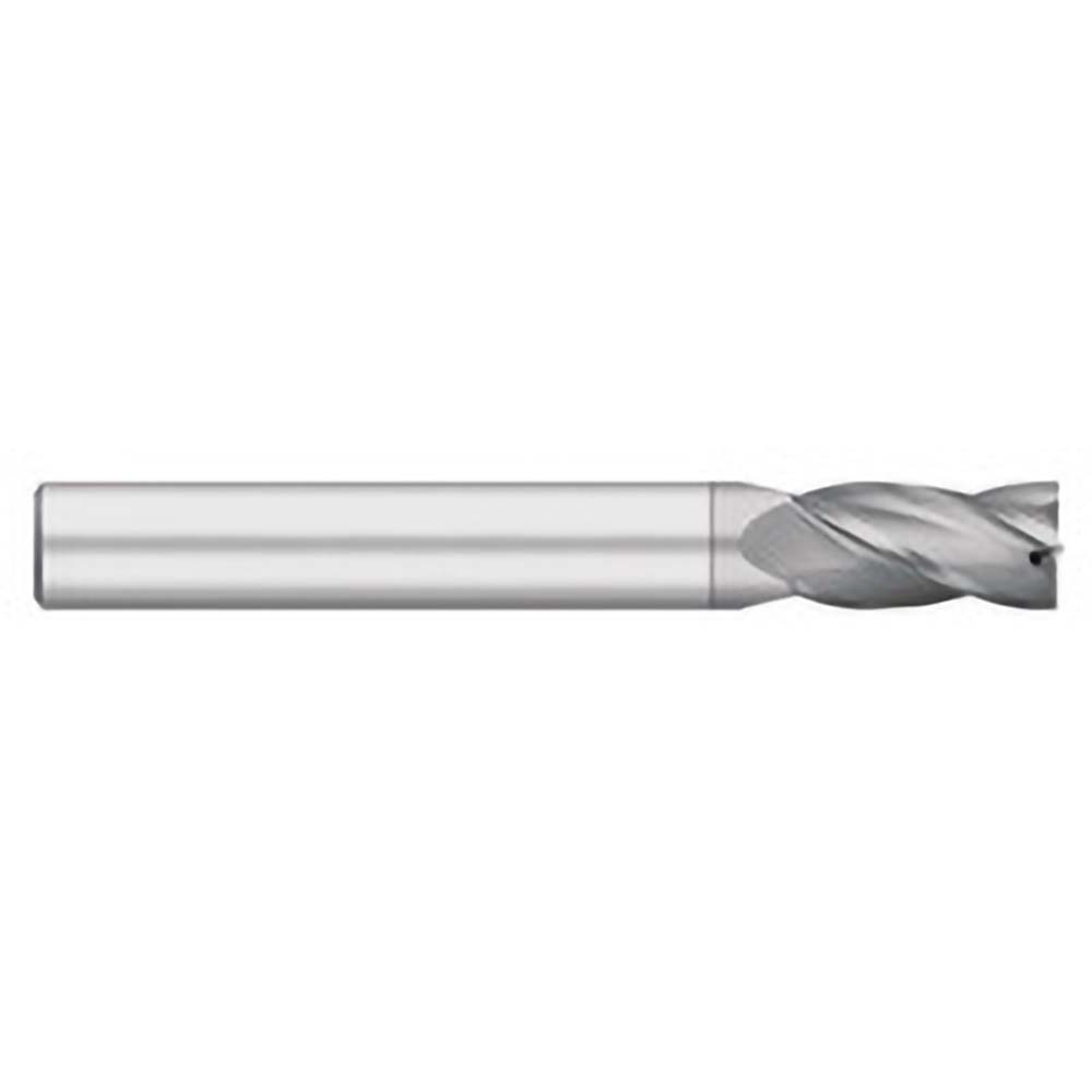 Titan USA Square End Mill 1/8" Dia, 3/4" LOC, 4 Flute, Solid Carbide