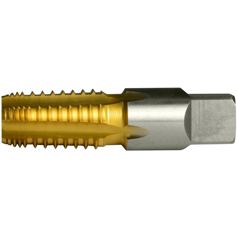 Greenfield Threading 3/414 NPTF, 5 Flutes, TiN Coated, High Speed