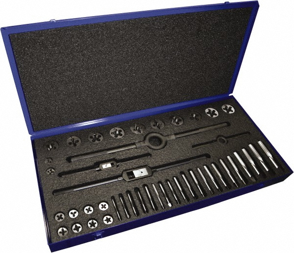 Greenfield Threading 174506 Tap Set – 1/4-20, High Speed Steel, TiN, 3-Piece (Taper, Plug, Bottoming)