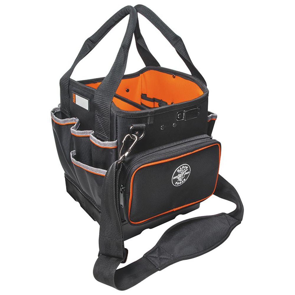 Tool Bag: 40 Pocket, 10-1/4" Wide, 10" Deep, 12-1/4" High - Ballistic Polyester