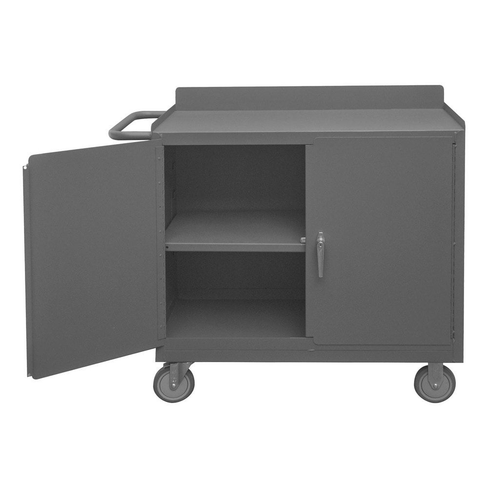 Durham 2210A-LU-95 Mobile Utility Cart: Steel, Gray Image