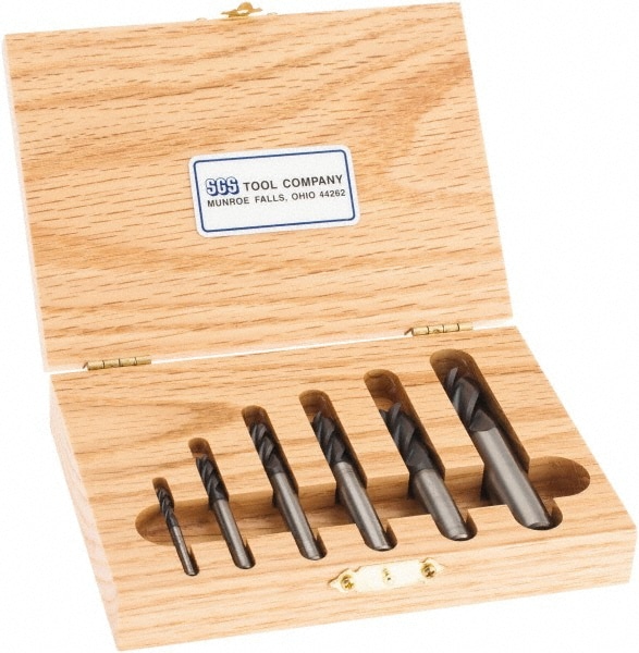 SGS 30030 End Mill Set: 4 Flute, Square End Image