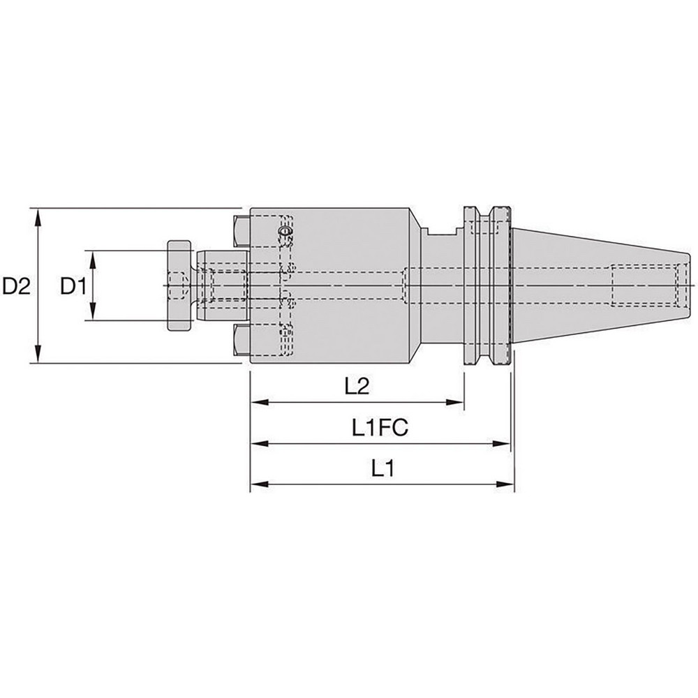 Kennametal - Boring Head Shank Extensions & Reductions: Type: Reducer ...