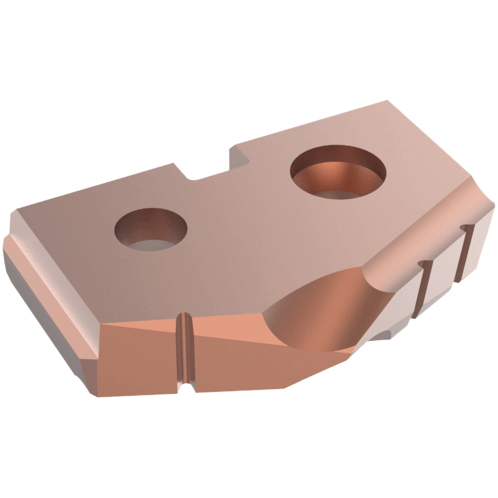 Spade Drill Insert: 20 mm Dia, Seat Size 1, 132 ° Point