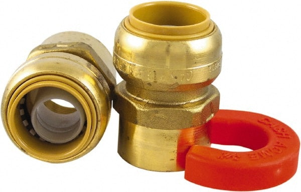SharkBite 22441LF Push-To-Connect Tube to Female & Tube to Female NPT Tube Fitting: Water Heater Installation Kit, 3/4" Thread, 3/4" OD 