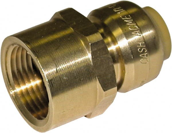 SharkBite - Brass Pipe Adapter: 1/2 x 1/2″ Fitting, Threaded,  Push-to-Connect x FNPT, Lead Free - 33278953 - MSC Industrial Supply