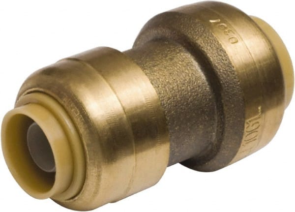 SharkBite U060LF Brass Pipe Reducing Coupling: 1 x 3/4" Fitting, Push-to-Connect x Push-to-Connect, Lead Free 