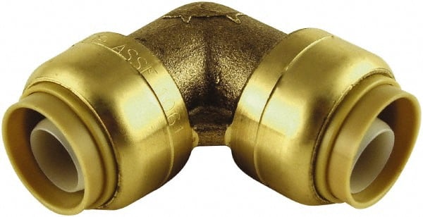 SharkBite U260LF Brass Pipe 90 ° Elbow: 1 x 1" Fitting, Push-to-Connect x Push-to-Connect, Lead Free 