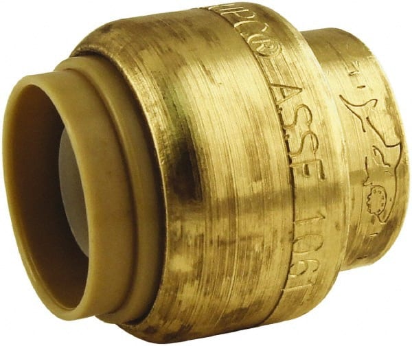 SharkBite U520LF Brass Pipe End Cap: 1" Fitting, Push-to-Connect x Push-to-Connect, Lead Free 