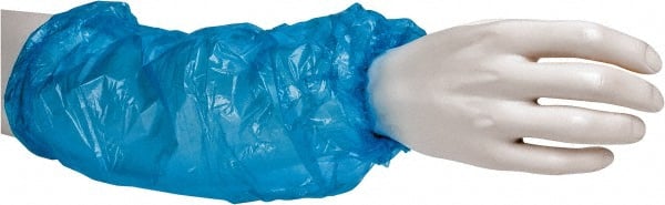 1000 Pairs Size L, Blue Polyethylene Disposable Sleeves