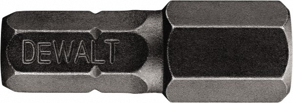 DeWALT Power Screwdriver Bit: Hex Security Bit, 9/64" Hex - 0.2500" Drive, 1" OAL | 50-Pack | Part #DWA1HS964IRB