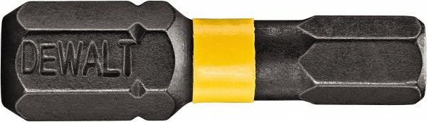 DeWALT Power Screwdriver Bit: Hex Bit, 1/8" Hex - 0.2500" Drive, 1" OAL | 50-Pack | Part #DWA1HS18IRB