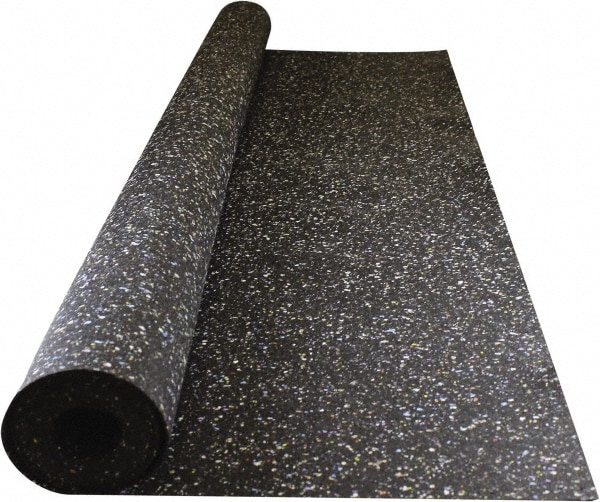 Plyometric Rubber Roll Geneva 1/2 Inch Black Per SF