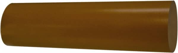 TriStar RULJRX1.50X12 Plastic Rod: Plastic, 12" Long, 1-1/2" Dia, Dull Gold 