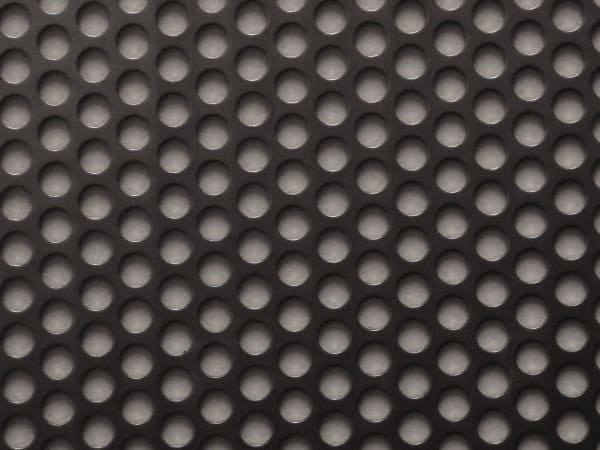 22 Gauge Carbon Steel Perforated Sheet Mill 36 Width Staggered Holes Finish 0.1093 Center to Center Unpolished 0.0293 Thickness 40 Length 