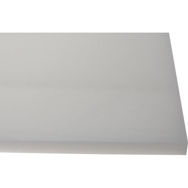 Made in USA - Plastic Sheet: Polypropylene, 1″ Thick, 24″ Long, White -  93617314 - MSC Industrial Supply