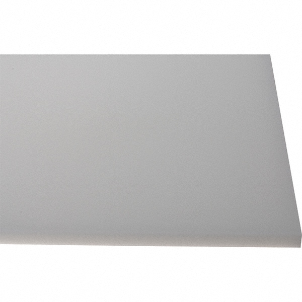 Made in USA 5661952 Plastic Sheet: High Density Polyethylene, 1/2" Thick, 48" Long, White Image