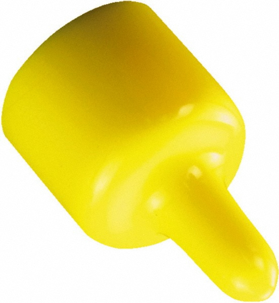 Cap: 0.6555" ID, Pull-Tab Head - Vinyl, Black
