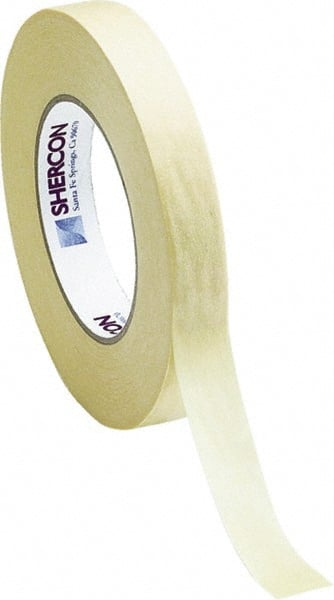 Caplugs SH-34409 High Temperature Masking Tape: 2" Wide, 60 yd Long, 7.5 mil Thick, Off-White 
