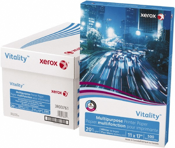 Xerox Vitality Multipurpose Printer Paper, 11 x 17, White, 500 Sheets