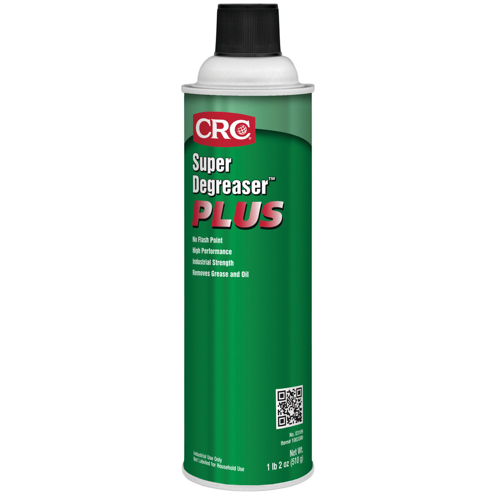 Super Degreaser Plus Degreaser, 18oz - Aerosol, Super Degreaser, No Scent, for Air Tools, Bearings, Chains, Clutches, Compressors, Generators, Mechanical Brakes, Mechanical Equipment, Molds, Motors & Wire Ropes