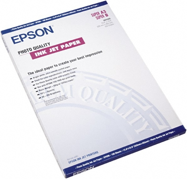 Epson Matte Presentation Paper 27 Lbs Matte 13 X 19 100 Sheetspack Msc Industrial 3794