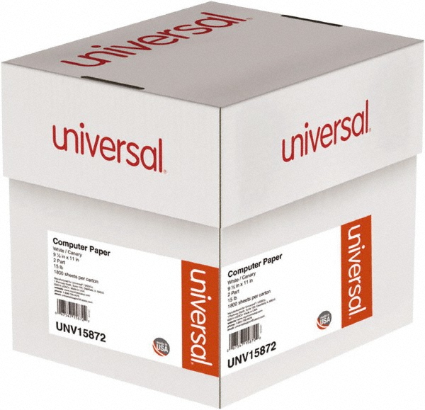 UNIVERSAL White & Canary TwoPart Carbonless Paper 33575663 MSC