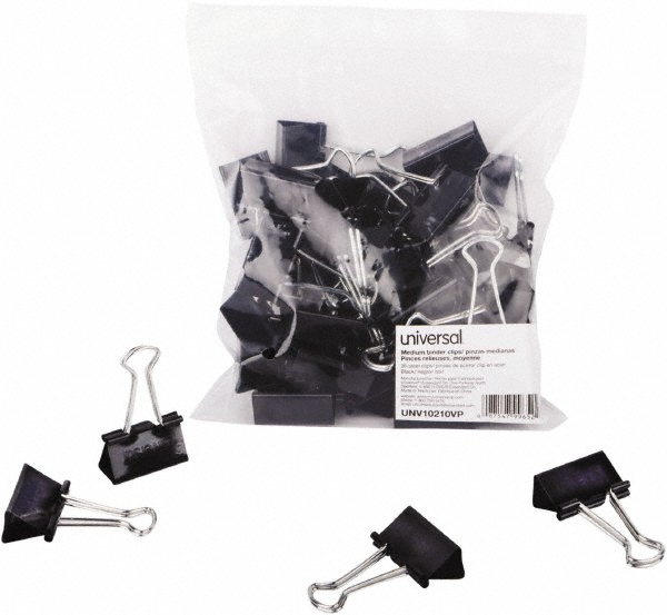 UNIVERSAL Pack of (36) 11/4" Wide Binder Clips 33622721 MSC