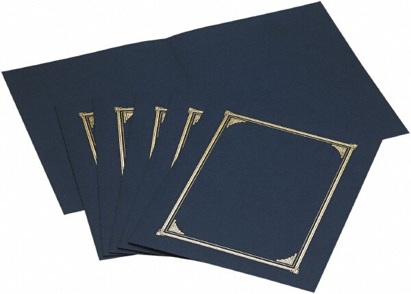 6 Pc Certificate & Document Holder: Navy Blue