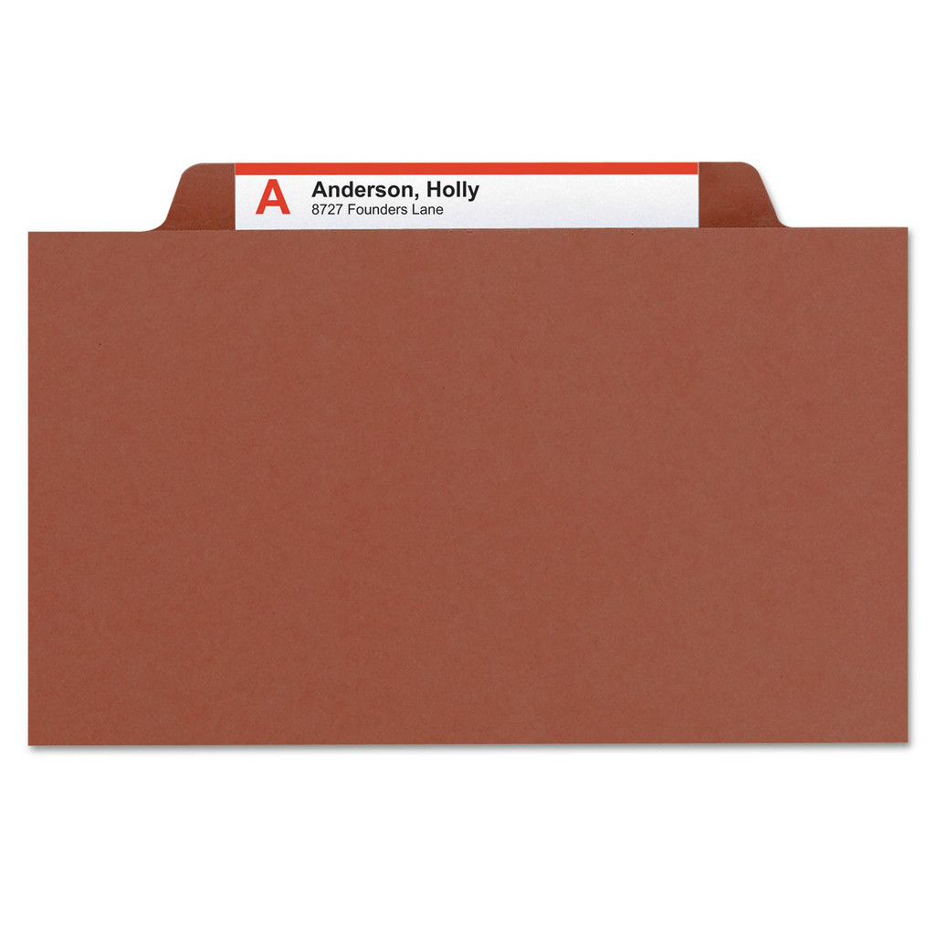 SMEAD - Classification Folder: Letter, Red, 10/Pack | MSC Direct